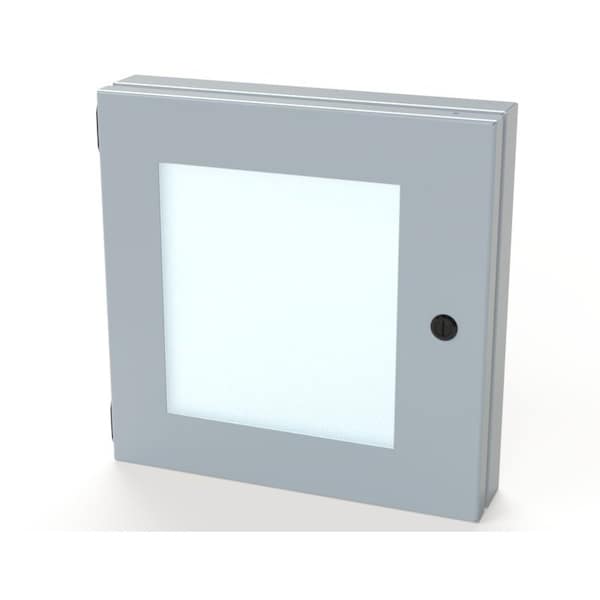 Hinged Window, 12 in. H x 12 in. W x 1-1/2 in. L, Polycarbonate